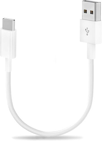 كابل USB قصير 1 قدم من A إلى C لكابل Apple Carplay لهاتف iPhone 17/17 Air/16/16e/15 Pro Max Plus سلك شحن شاحن سيارة in Kuwait