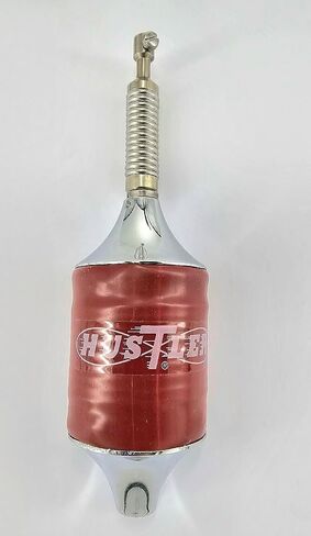 هوائي متنقل من Hustler SCB Red Trucker Center Load، ارتفاع 55 بوصة، سوط من الفولاذ المقاوم للصدأ 17-7 PH، تصميم موجة 1/4، عرض النطاق الترددي 1.6 ميجاهرتز، زنبرك مقاوم للصدمات، 3/8 بوصة × 24 قاعدة مترابطة in Kuwait