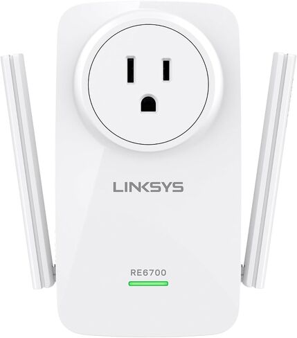 Linksys AC1200 Amplify موسع نطاق Wi-Fi ثنائي النطاق عالي الطاقة (مجدد معتمد) in Saudi Arabia