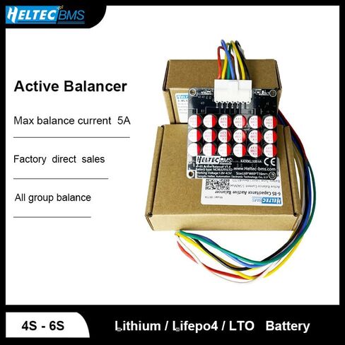 Heltecbms 4S 5S 6S Equalizador Ativo 5A Grupo inteiro Balancer Lifepo4/Lipo ليثيوم نشط بطارية معادلة نقل الطاقة (4-6S 5A) in Kuwait