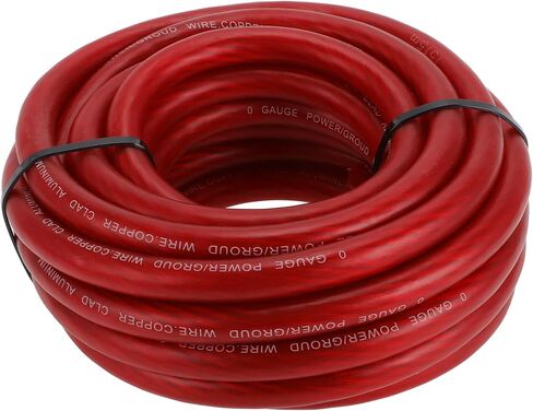 1 Pcs Ground Wire Fully Insulated& Soft Touch Jacket Power Wire 1/0 GAUGE 12V 25FT Black CCA in Saudi Arabia