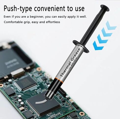 Silver Series D-12 Thermal Paste, High Performance Thermal Paste for Computer Manufacturing Assembly, Ideal for IC/Processor/CPU/GPU/All Coolers (with Scraper, 4g-2 Pack) in Saudi Arabia