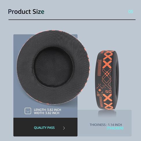 Fabric Replacement Ear Pads for Corsair Virtuoso Gaming Headset, Corsair Virtuoso Earpads Replacement with Soft Fabric & High-Density Memory Foam, Sound Isolation Ear Cushion in Kuwait