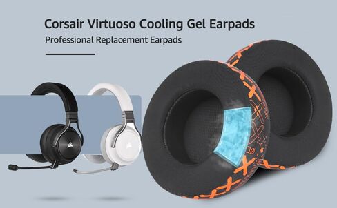 Fabric Replacement Ear Pads for Corsair Virtuoso Gaming Headset, Corsair Virtuoso Earpads Replacement with Soft Fabric & High-Density Memory Foam, Sound Isolation Ear Cushion in Kuwait