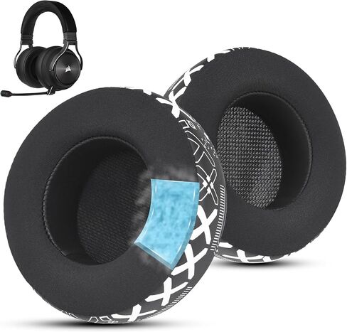 Fabric Replacement Ear Pads for Corsair Virtuoso Gaming Headset, Corsair Virtuoso Earpads Replacement with Soft Fabric & High-Density Memory Foam, Sound Isolation Ear Cushion in Saudi Arabia