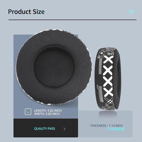 Fabric Replacement Ear Pads for Corsair Virtuoso Gaming Headset, Corsair Virtuoso Earpads Replacement with Soft Fabric & High-Density Memory Foam, Sound Isolation Ear Cushion in Saudi Arabia