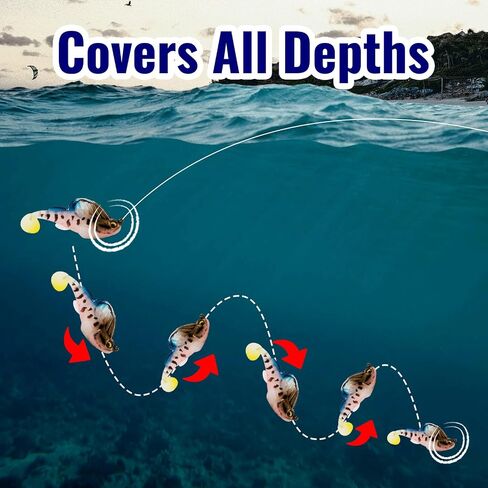 Soft Fishing Lures 5pcs Kit with Tackle Box Weedless Paddle Tail Swimbaits for Bass Trout Crappie Walleye Freshwater Saltwater Life Like Action Durable Plastic Sharp Hooks in Kuwait