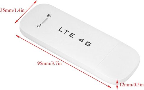 VBESTLIFE 4G LTE USB WiFi Dongle & Mobile Hotspot Router، مودم محمول مع فتحة بطاقة SIM، للسفر والعمل (مع WiFi) in Saudi Arabia