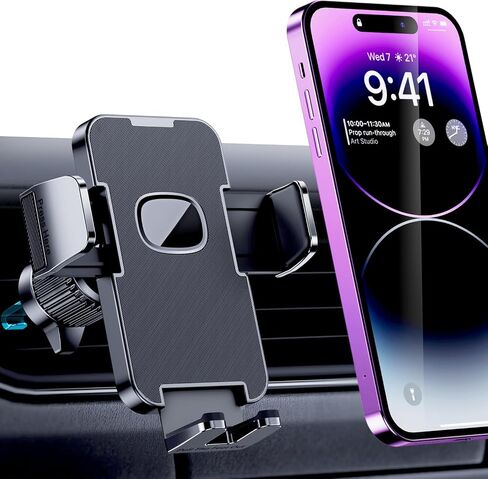 حامل الهاتف في السيارة لهاتف iPhone [شفط قوي] حامل الهاتف للوحة القيادة في السيارة والزجاج الأمامي للملحقات العالمية [الحافظات السميكة] حامل الهاتف الخليوي للسيارات مناسب للهواتف الذكية iPhone in Kuwait