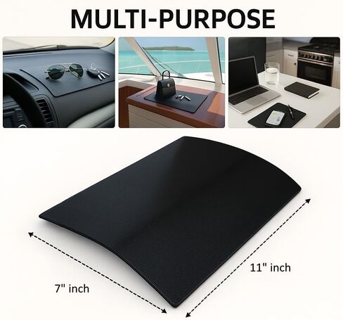 Extra Large Non-Slip Car Dashboard Sticky Pad – 11"x7" MINI-FACTORY Fixate Gel Mat for Phones, Glasses, Keys – Anti-Slip Grip in Kuwait
