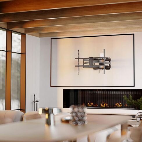 Mount-It! Long Arm Full Motion TV Wall Mount, Extra Long 42.5-Inch Extension, Heavy-Duty Dual Arm Articulating Mount for 43–100 Inch TVs, Swivel Tilt Corner Compatible, Max VESA 800x600, 132 lbs in Saudi Arabia