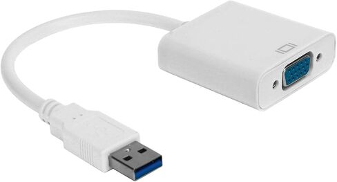 AYNEFY USB3.0 to VGA Converter HD 1080P Adapter Cable for PC Laptop 10 5Gbps Signal Transmission Rate Computer Accessories,Expand Work Space Support Multi Display Solutions (1) in Saudi Arabia