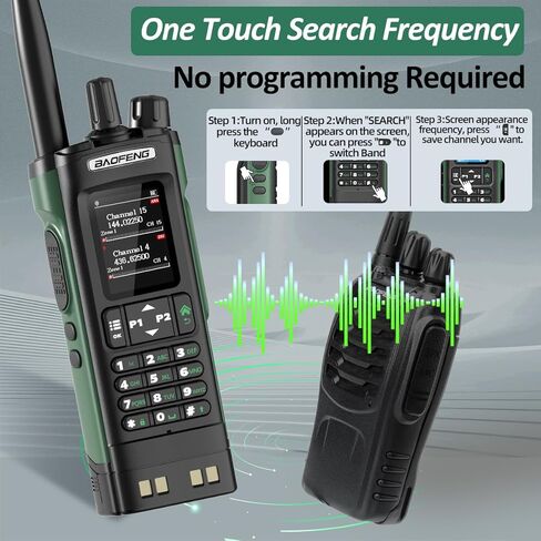 BAOFENG DM32 DMR Radio Ham Radio Handheld Rechargeable Walkie Talkies Long Range DM32UV Two Way Radio NOAA Weather Radio with GPS, Copy Frequency Battery USB-C Charger with Radio Holster (2Pack) in Saudi Arabia