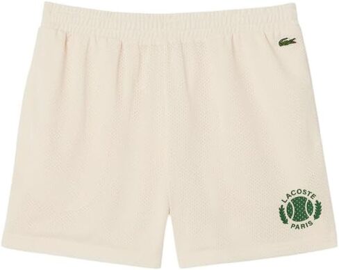 Lacoste Men's Relaxed Fit Tennis Graphic Shorts, Navy Blue, X-Large in Saudi Arabia