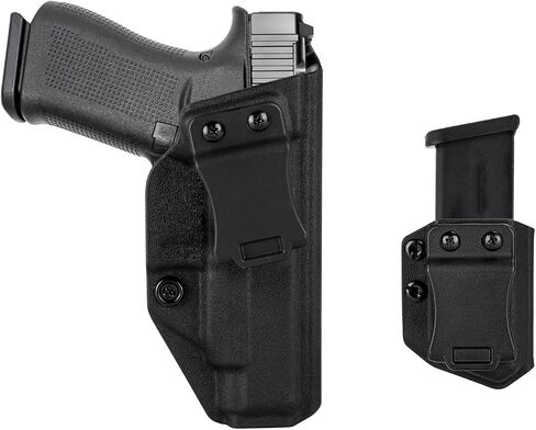 G48/48MOS/43X MOS IWB Holster Right Hand Fits Glock Models 48 /G48 MOS w/Rail/G43X MOS Pistol Holster & Universal 9mm/.40 Double Stack Mag Carrier IWB/OWB Magazine Holsters Concealed Carry in Saudi Arabia