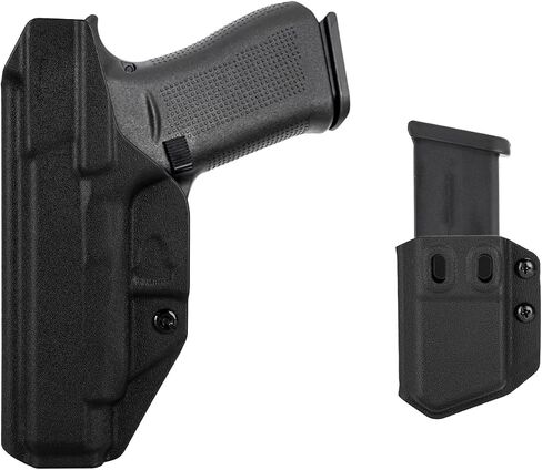 G48/48MOS/43X MOS IWB Holster Right Hand Fits Glock Models 48 /G48 MOS w/Rail/G43X MOS Pistol Holster & Universal 9mm/.40 Double Stack Mag Carrier IWB/OWB Magazine Holsters Concealed Carry in Saudi Arabia