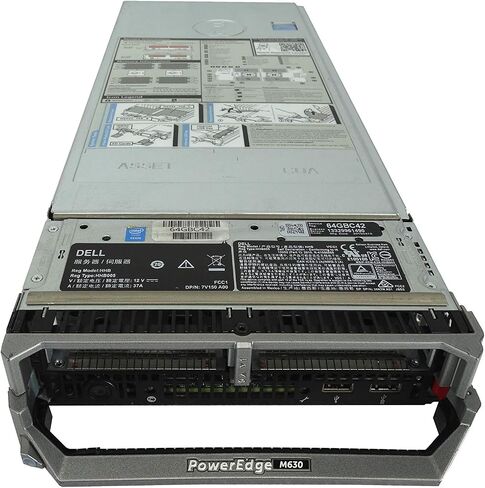 Dell PowerEdge M630 2 Bay SFF Blade Server، 2X E5-2650 V4 2.2 جيجا هرتز 12 نواة، 192 جيجا بايت DDR4 RAM، PERC H330، 2X 1.2 تيرابايت 10K SAS 12 جيجابت في الثانية 2.5 محرك أقراص، 2X 10 جيجابت (متجدد) in Saudi Arabia
