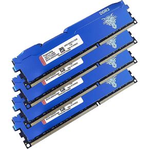 Yongxinsheng DDR3 4GB Desktop RAM 1600MHz PC3-12800 UDIMM Non-ECC Unbuffered 1.5V 2Rx8 Dual Rank 240 Pin CL11 PC Computer Memory Upgrade Module (Black) in Saudi Arabia