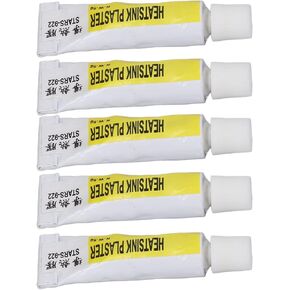 ciciglow Insulated Thermal Silicone Grease for 3D Printer, Good Adhesion Thermal Paste for CPU, 5 Tubes of White Paste, 25g Total, Suitable for LEDs and Electronics in Saudi Arabia