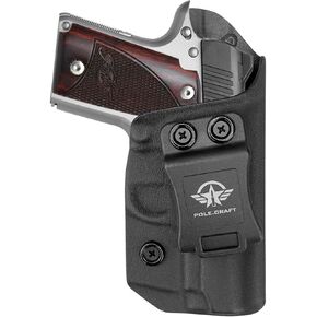 POLE.CRAFT IWB Kydex Holster for Kimber Micro 9mm Pistol - Inside Waistband Concealed Carry - Adj. Cant Retention - Cover Mag-Button - No Wear - No Jitter in Kuwait