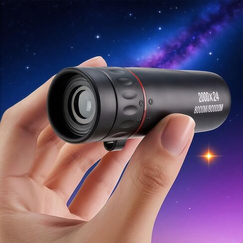 24X Monocular Telescope, HD Monocular Scope, High Power Prism Compact Monoculars for Hiking Concert Travelling in Saudi Arabia