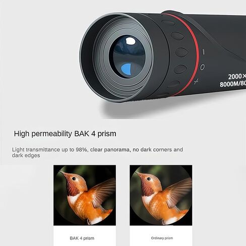 24X Monocular Telescope, HD Monocular Scope, High Power Prism Compact Monoculars for Hiking Concert Travelling in Saudi Arabia