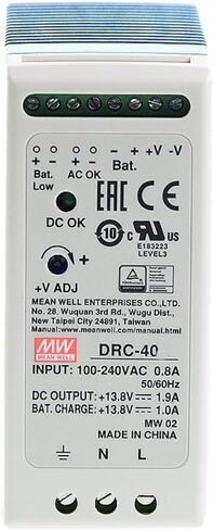 يعني جيدا جمهورية الكونغو الديمقراطية 60 واط 13.8 فولت تحويل التيار الكهربائي DRC-60A إخراج مزدوج AC-DC DIN السكك الحديدية UPS in Kuwait