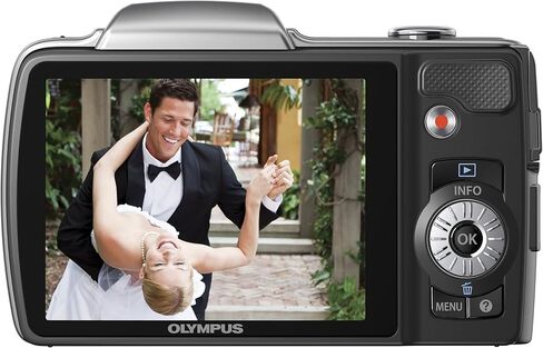 OM SYSTEM OLYMPUS SZ-10 14 MP Digital Camera with 28mm Wide-Angle 18x Optical Zoom and 3" LCD (Silver) (Old Model) in Kuwait