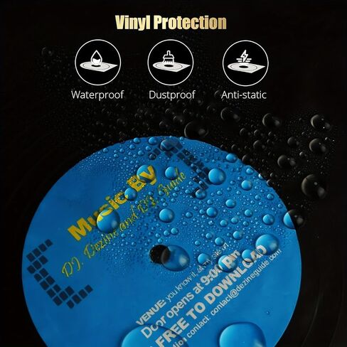 50PCS 12" Anti-static Vinyl Record Inner Sleeves,Protective Clear Plastic Storage Bags for Vinyl Record Anti-dust Anti-scratches Protector in Saudi Arabia