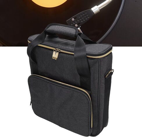 Drfeify Record Carrying Bag, Holds Up to 10 Records, Portable Storage Bag for 7in 10in 12in, for DJs, Collectors, and Music Enthusiasts in Saudi Arabia