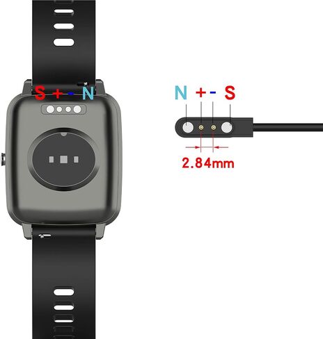 [3PACK] Smart Watch Charger Magnetic USB Charging Cable 3.3FT for Letsfit Willful YAMAY SW023 ID205L SW021 ID205U ID205S SW025 Uwatch 3S 3 2 2S in Saudi Arabia