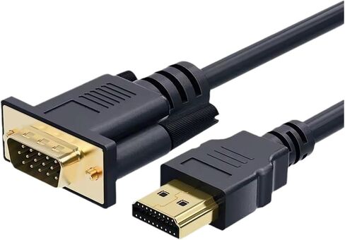 for HDMI to V/GA Support Computer M>oni>tor Projector HD Video Data Cord 1080P HDTV for Desktop PC in Saudi Arabia