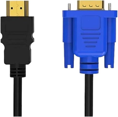 سلك 1.8 متر متوافق مع HDMI إلى V/GA ​​1080P HD مع محول لكابلات الكمبيوتر والتوصيل (1 متر) in Saudi Arabia