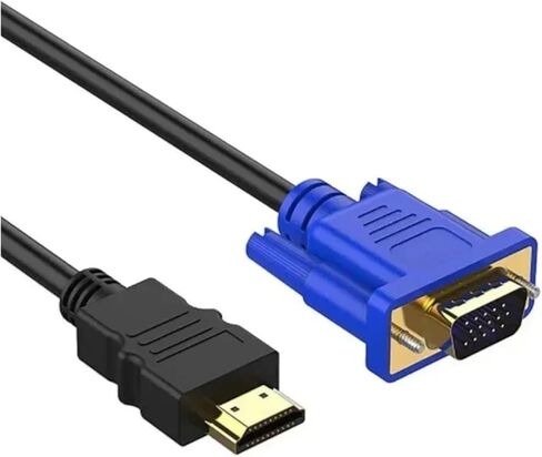 سلك 1.8 متر متوافق مع HDMI إلى V/GA ​​1080P HD مع محول لكابلات الكمبيوتر والتوصيل (1 متر) in Saudi Arabia