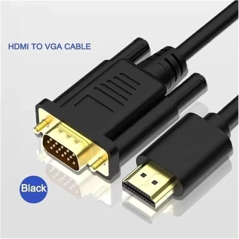 1.8M HDMI to V/GA Adapter Male to Unidirectional Converter Cord for Desktop PC M>oni>tor Projector HDTV in Saudi Arabia