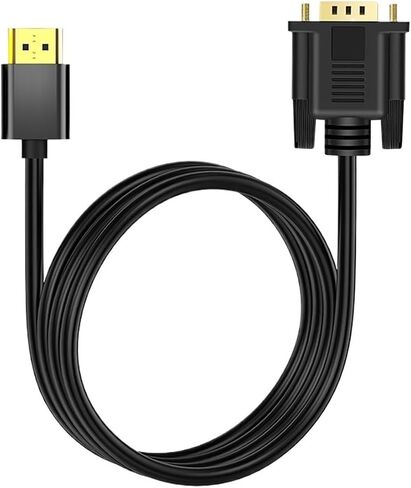 24K Plated HDMI to V/GA Adapter Connecto Line Converter Cord 10M FHD 1920 * 1080P for Desktop PC TV M>oni>tor Projector(5m) in Saudi Arabia