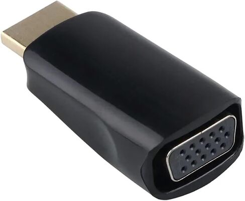 HDMI-Compatible Male to V/GA Female Adapter HD 1080P Cord Converter for PC TV Box Computer Display Projector(Black with Cable) in Saudi Arabia