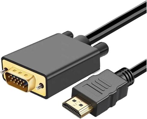 HDMI Input to V/GA Output Converter Plated pl-UG Adapter Cord 1080P for PC P;S/4 P;S/5 Switch TV Box Long Video Cord in Saudi Arabia