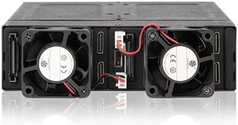 ICY DOCK ToughArmor MB699VP-B V3-4X U.2 NVMe PCIe 4.0 SSD to SFF-8612 OCuLink (According to SFF-9402 Rev 1.1) Removable Frame Metal Black (Compatible with Tri-Mode Cards) in Kuwait