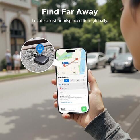 UGREEN FineTrack (iOS Only) Air Tracker Tags 4 Pack Bundle with Wallet Tracker Card Compatible with Apple Find My in Saudi Arabia