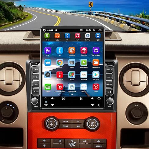 راديو ستيريو للسيارة Android 14 Double Din لسيارة Ford F150 F-150 2009-2014، راديو سيارة بشاشة لمس 9.7 بوصات مع تشغيل لاسلكي Android Auto GPS WiFi Bluetooth RDS DSP SWC كاميرا احتياطية in Saudi Arabia
