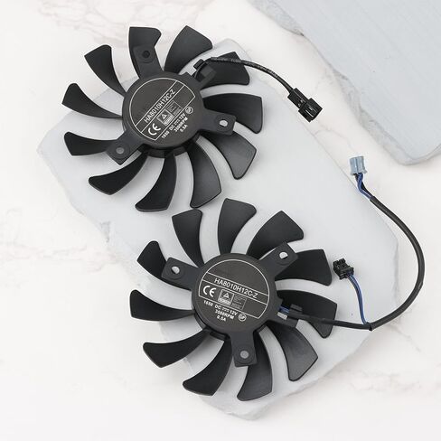 1 Pair PC Graphics Card 2-Pin Replacement Fans GPU Cooling Fan Compatible with MSI GTX 1050/1050 Ti Graphics Card in Saudi Arabia