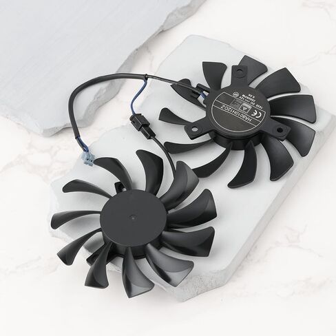 1 Pair PC Graphics Card 2-Pin Replacement Fans GPU Cooling Fan Compatible with MSI GTX 1050/1050 Ti Graphics Card in Saudi Arabia