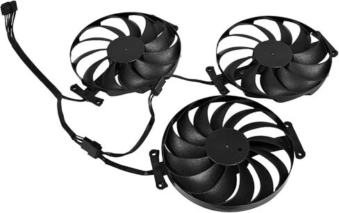 مروحة تبريد بطاقة الرسومات Tokinng 95 مم T129215SU وحدة معالجة الرسومات بديلة تناسب مروحة تبريد ASUS ROG Strix GeForce RTX 3060 3070 3080 3090 in Saudi Arabia