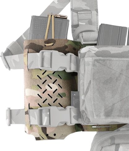 2 Pcs Tactical Cummerbund Radio Pouch Magazine Holder Carrier Front Hook & Loop Quick Release in Saudi Arabia