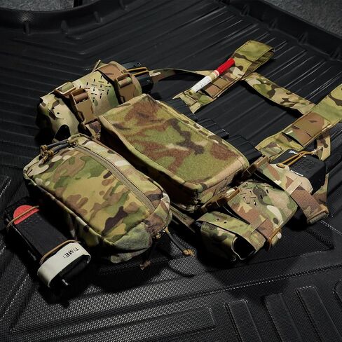 2 Pcs Tactical Cummerbund Radio Pouch Magazine Holder Carrier Front Hook & Loop Quick Release in Saudi Arabia