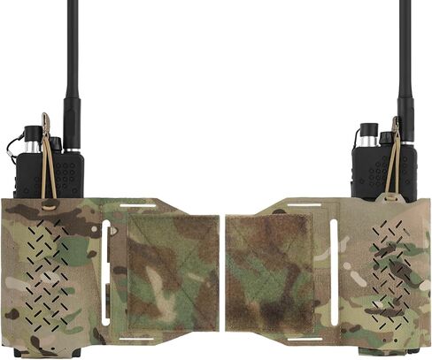 2 Pcs Tactical Cummerbund Radio Pouch Magazine Holder Carrier Front Hook & Loop Quick Release in Saudi Arabia