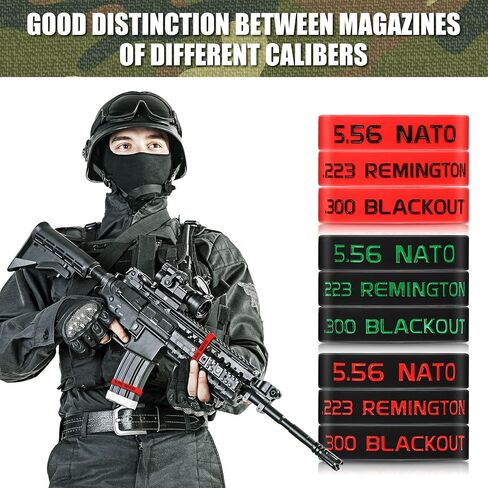 Chivao 45 Pack Magazine Marking Band 5.56, 223 REM, 300 Blackout Magazine Bands for Accessories in Saudi Arabia