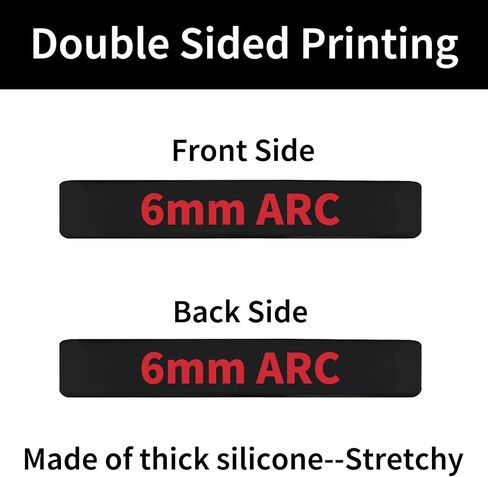 12 Pack Miaozhun 6mm ARC Magazine Marking Bands 6mm ARC Magazine Ammo Caliber Identification Bands (Black-Red) in Saudi Arabia