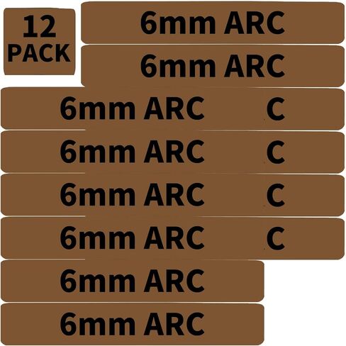 12 Pack Miaozhun 6mm ARC Magazine Marking Bands 6mm ARC Magazine Ammo Caliber Identification Bands (Black-Red) in Saudi Arabia